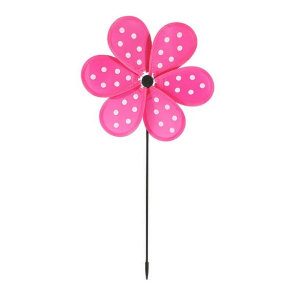 Apooke Colorful Dot Wind Spinners Lawn Pinwheels Windmill Party Pinwheel Wind Spinner for Garden Patio Lawn