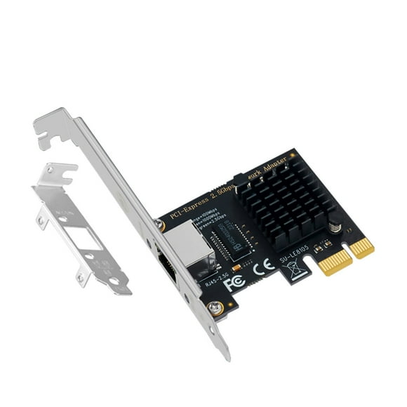 Apooke Drive Free 2500Mbps Fast PCI Express RJ45 Ethernet Adapter LAN Network PCIE