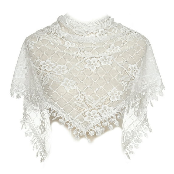 Apooke Ethnic Lace Chapel Veil for Women Headscarf Mantilla Veil Turban Hairband for Church Mass Catholic Head Scarf Lady Shawl