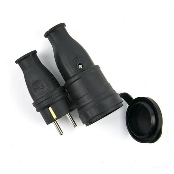 Apooke European Industrial Male & Female Plug Socket Replacement Connector Outdoor Power Docking Device 16A 220V-250V 2P+E IP44