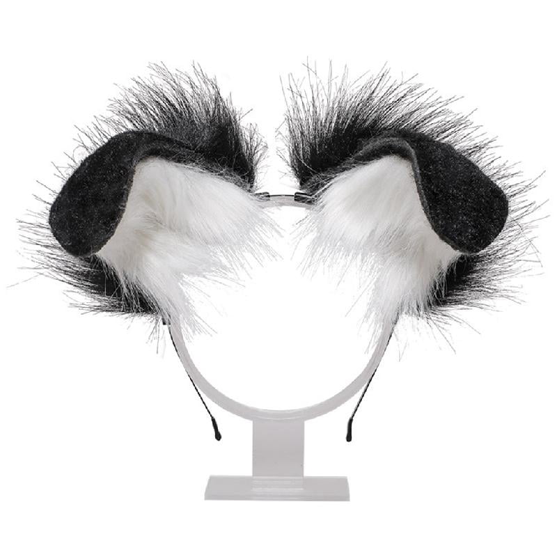 Apooke Girls Plush Spot Dog Ears Hair Hoop Lovely Handmade Party ...