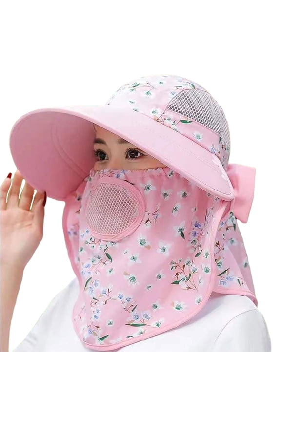 Hat for Women Summer Cycling Anti-uv Sport Veil Cap Thin Fishing Motorcycle One-piece Cap for Sun for Protection Leisure