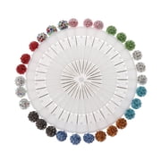 Apooke Hijab Pins 30 PCS Headscarf Shawl Pins Islamic Scarf Pin for Rhinestone Ball Pins Small Jewelry Gift for Mommy