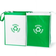 Apooke Kitchen Separate Recycling Waste Bin Bags Recycle Garbage Trash Sorting Bins Organizer Waterproof Baskets Home Storage