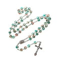 thumbnail image 1 of Apooke Long Gothic Necklace Cross Rosary Necklace with Vibrant Beads Stand Out Holy Jewelry Charm Ornament for Birthday Wedding, 1 of 12
