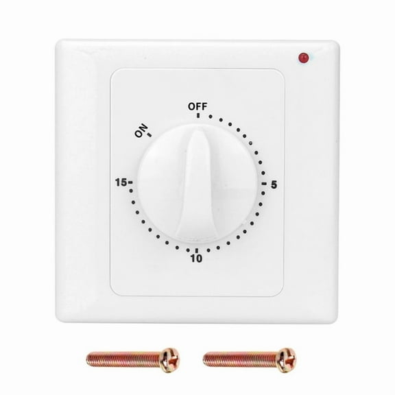 Apooke Mechanical Countdown Timer Switch Automatic Power-off Mechanical Light Switch Cover Plate Digital Timer Control Switch