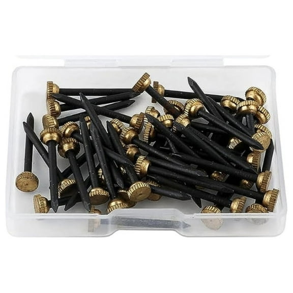 Apooke Pack of 50 Nails for Picture Frames Large Head Nails for Frames Strong & Decorative Nails Long Tacks Simple Installation