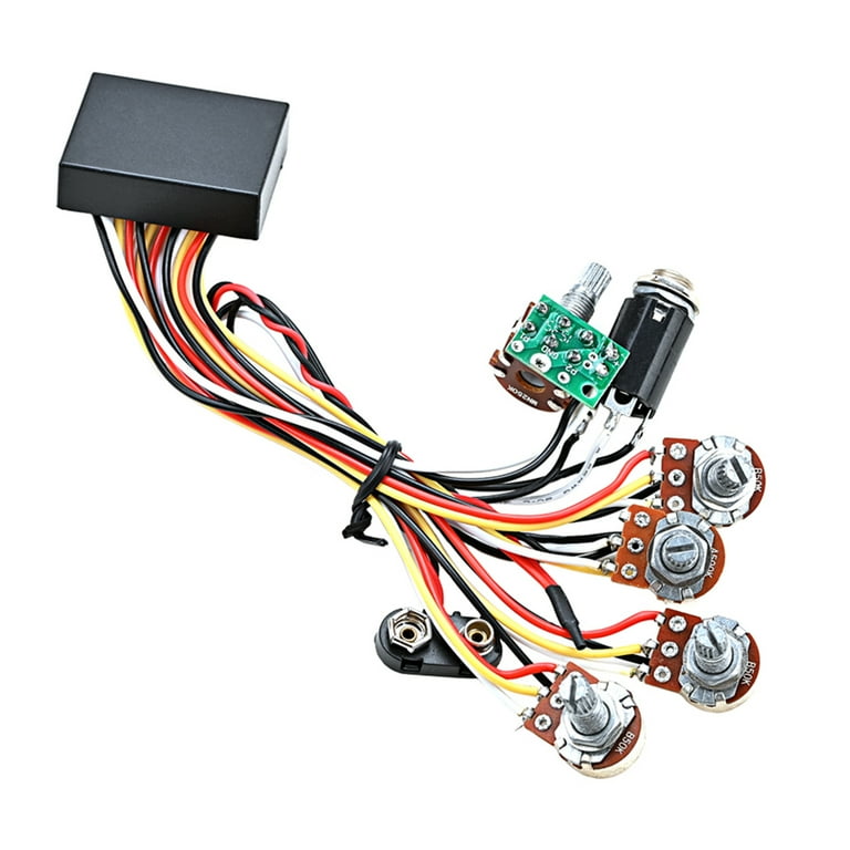 Apooke Prewired Bass Preamp Circuit Pickup Active Passive EQ