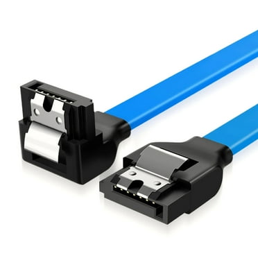 Apooke SATA 3.0 Data Cable SATA 3.0 90 Degree Hard Disk Drive Signal Cable Wire 15.7in/19.68in Compatible for SATA HDD SSD etc
