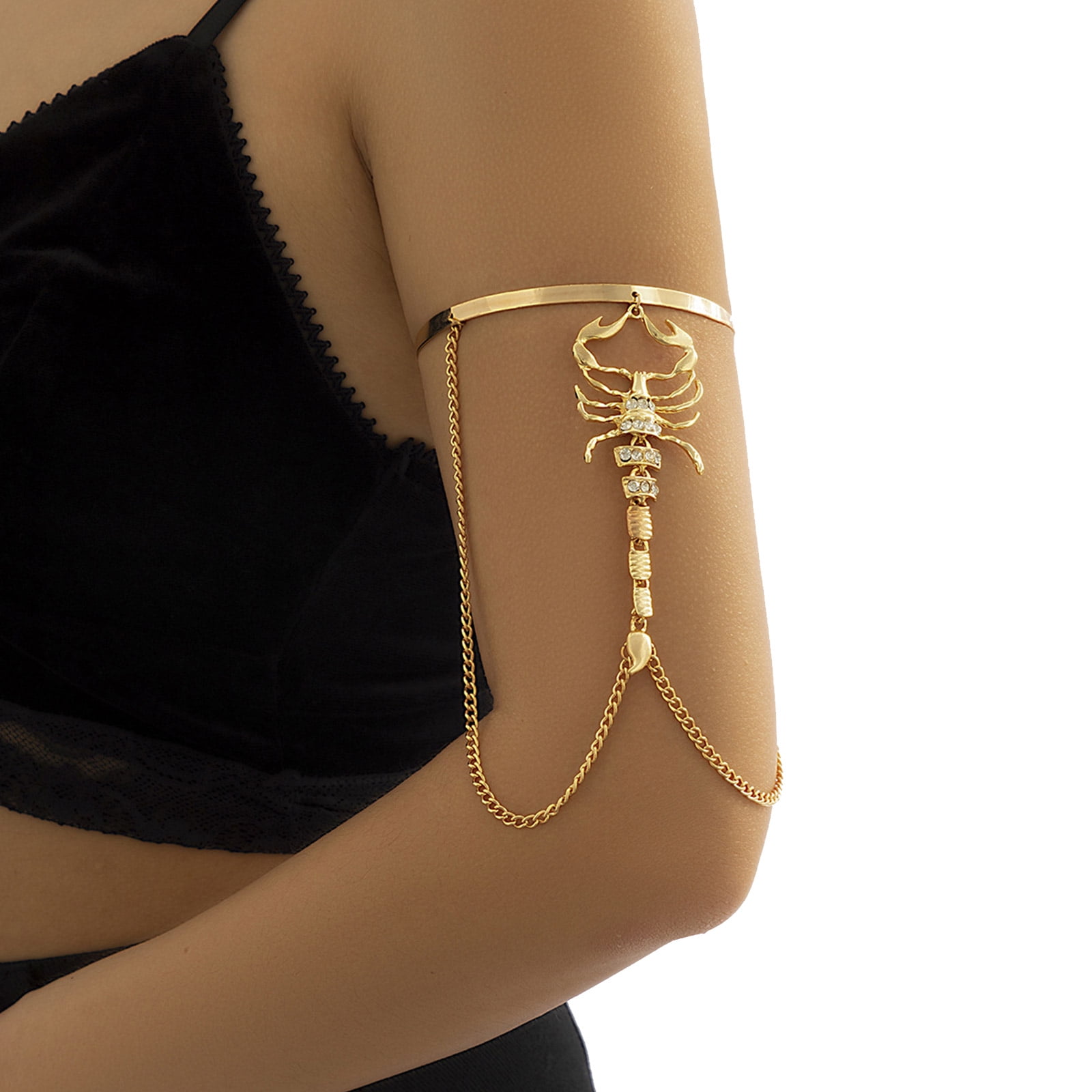 Apooke Scorpion Arm Bracelet Egyptian Armband Scorpion Bangle For Beach Woman Beach Body Chain Bracelet Chain Jewelry