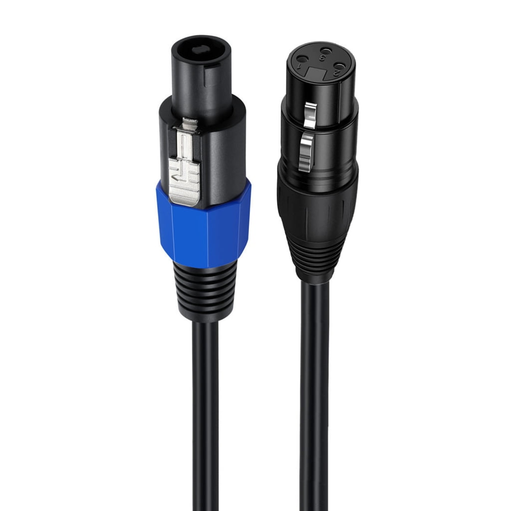 cable speakon male vers speakon 2 contacts male 2X1.5 pour enceinte 10m