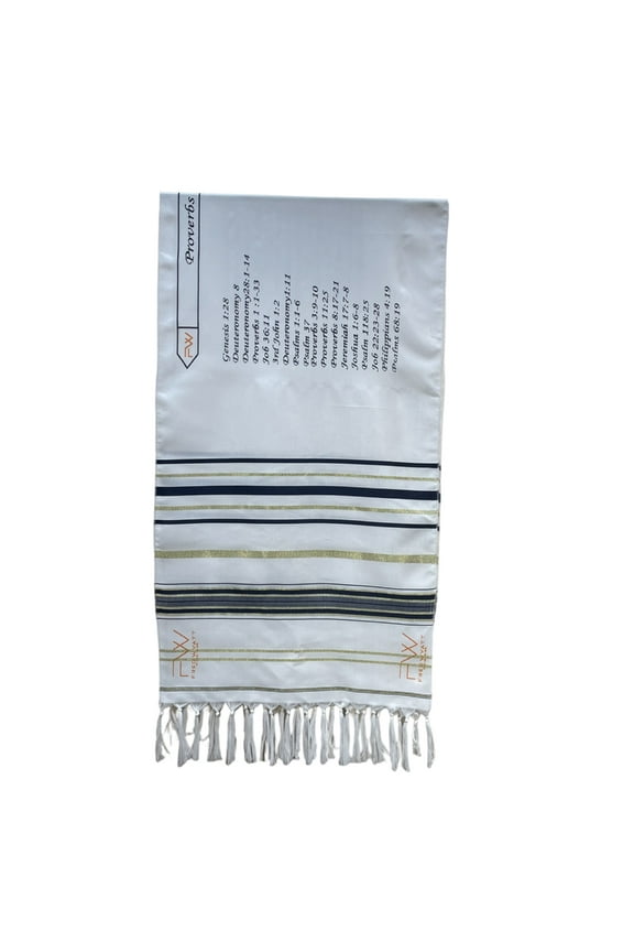 Tallit Prayer Shawl 71x20 Inch Large Messianic Tallit Prayer Shawl Wrap Scarf with English Abstracts Gift Idea