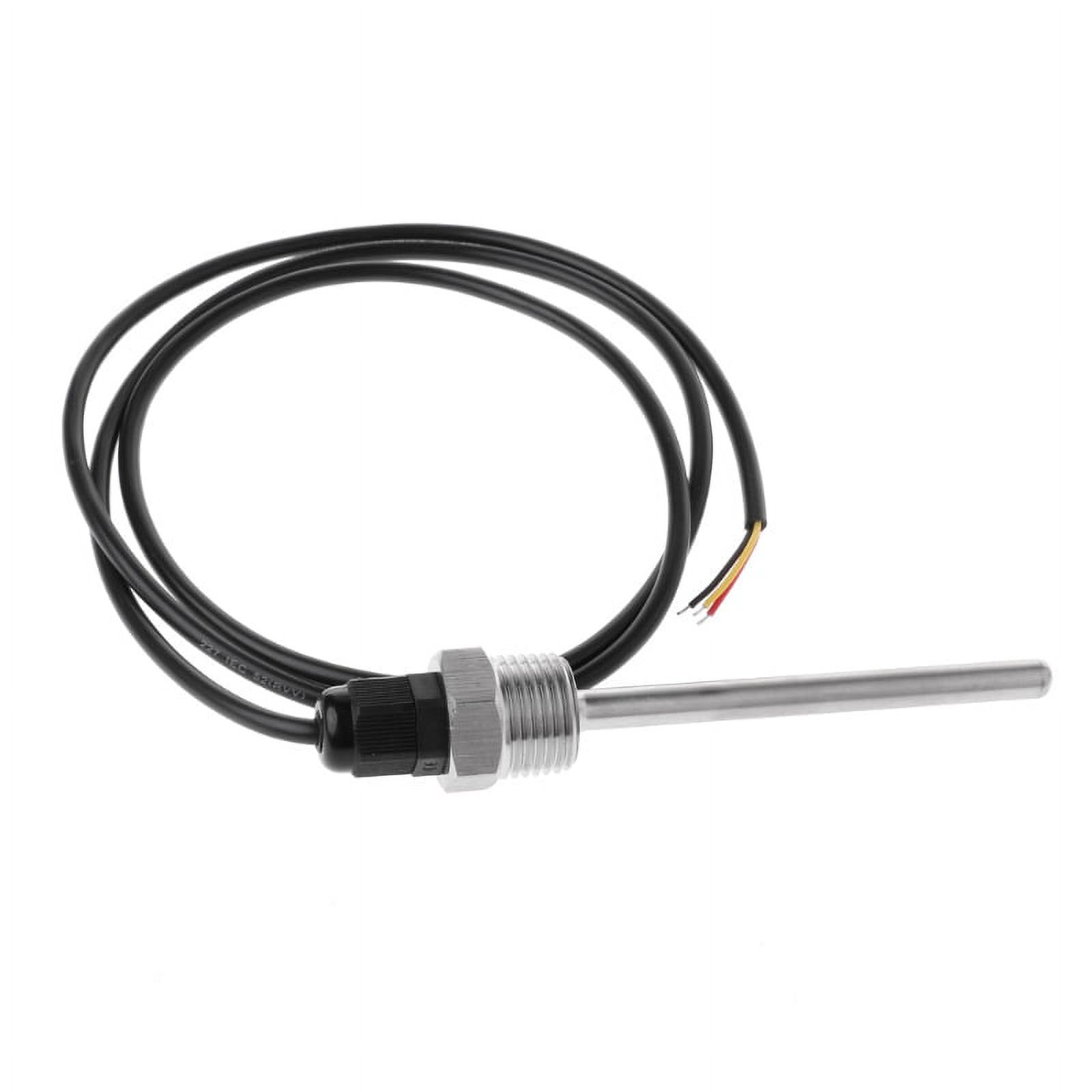 Apooke Temperature Sensor with 1M PVC Wire Temperature Probe Metal Temp