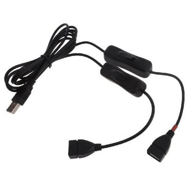Apooke USB Extension Cable Cord with Individual on off Switches One Port Support Data Transfer for U-Disks, Keyboards, Mice