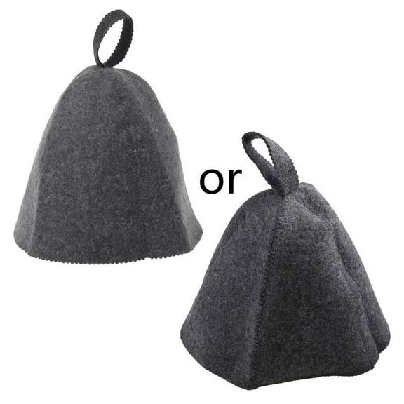 Apooke Wool Felt Sauna Hat Russian Banya Cap Bath Shower for Head for Protection for Protect for Head from Extreme Heat Accesso