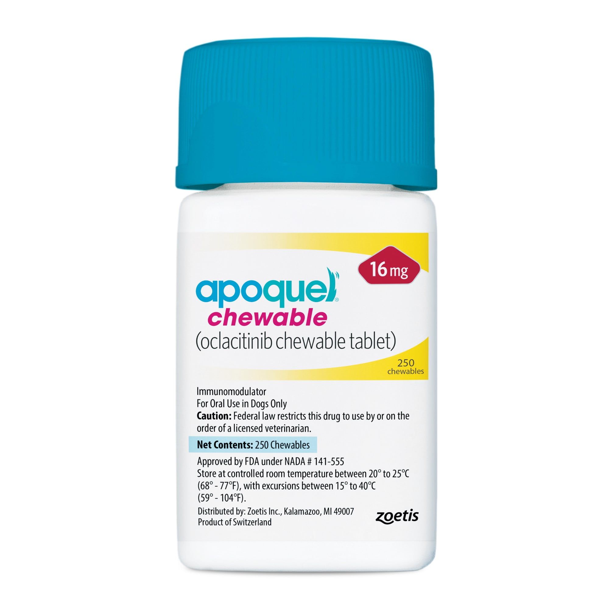 Apoquel Oclacitinib Chewable Tablets for Dogs, 16 mg