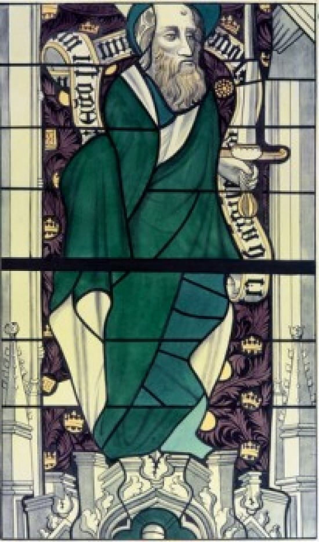 Apostle Paul stained glass 13th century Canvas Art - (24 x 36)