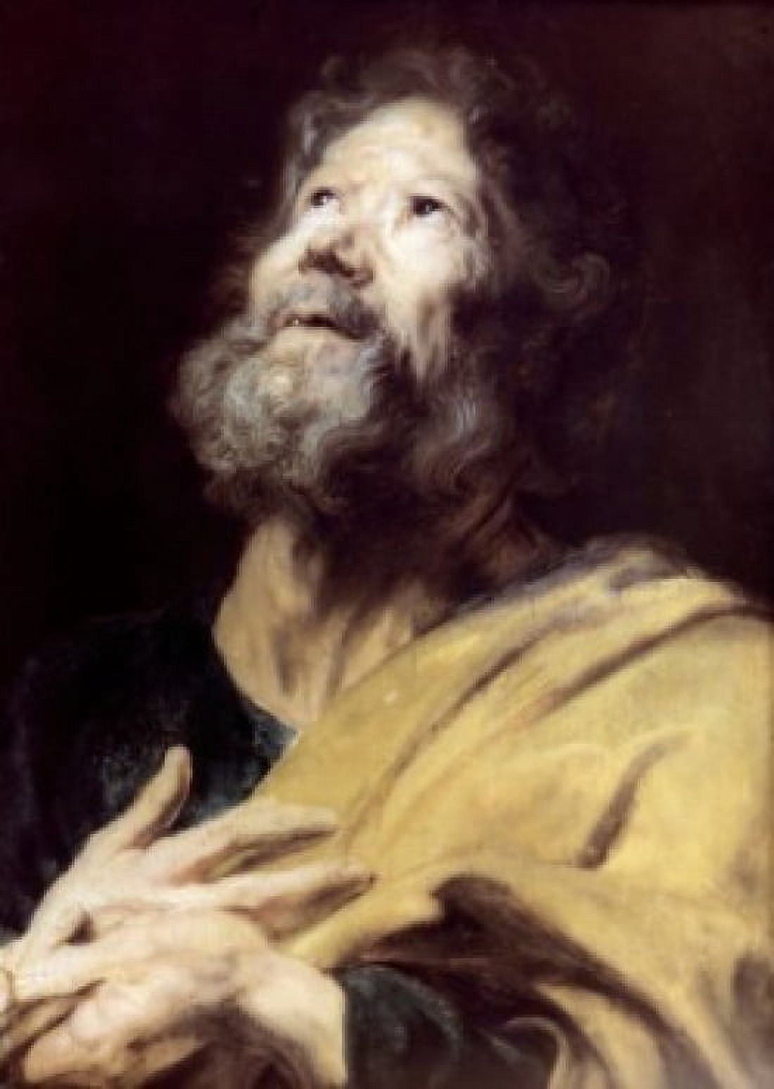 Apostle Peter by Anthony van Dyck oil on canvas circa 1617 1599-1641 Russia St Petersburg The Hermitage Canvas Art - Anthony van Dyck (18 x 24)