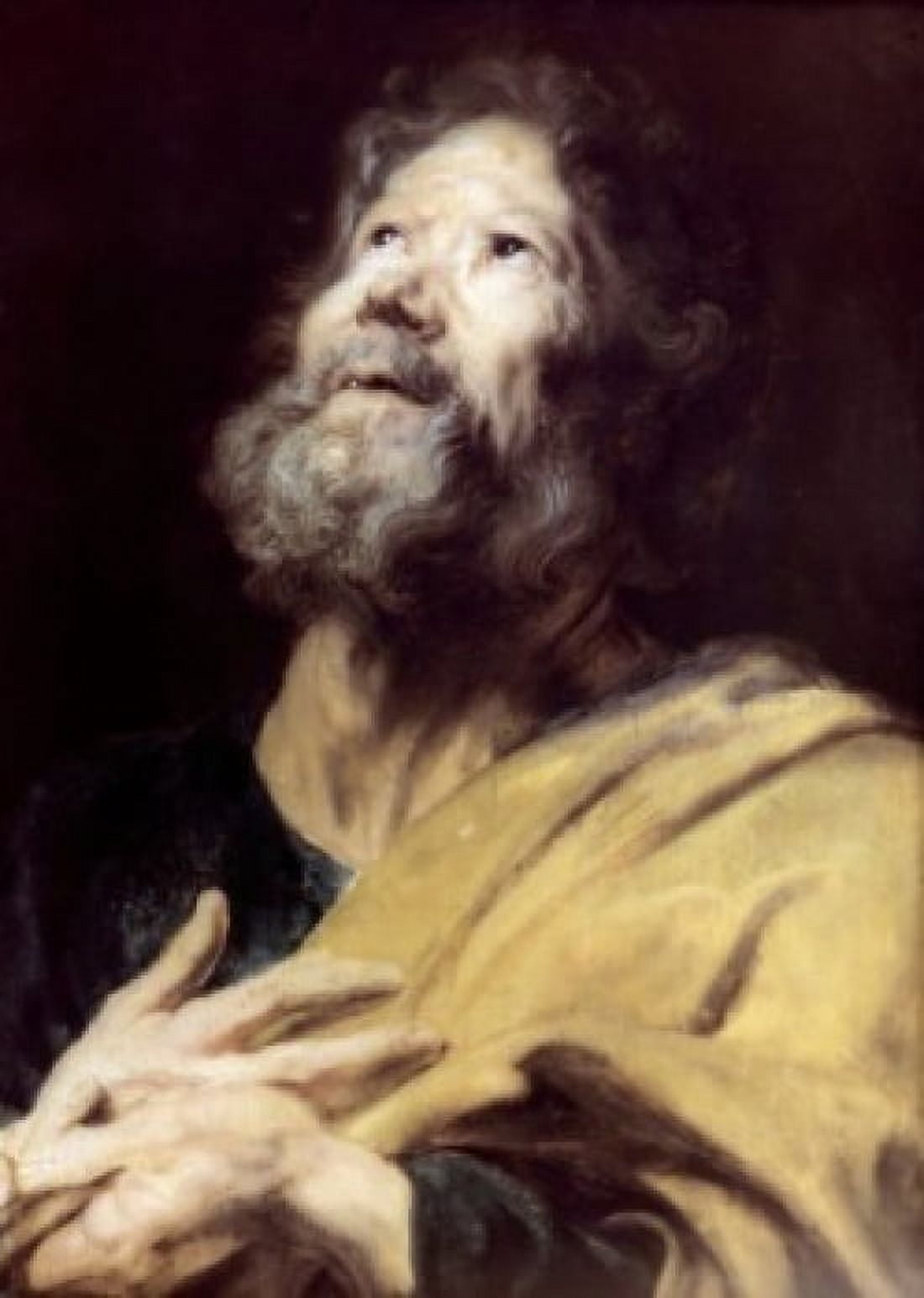 Apostle Peter by Anthony van Dyck oil on canvas circa 1617 1599-1641 Russia St Petersburg The Hermitage Canvas Art - Anthony van Dyck (24 x 36)