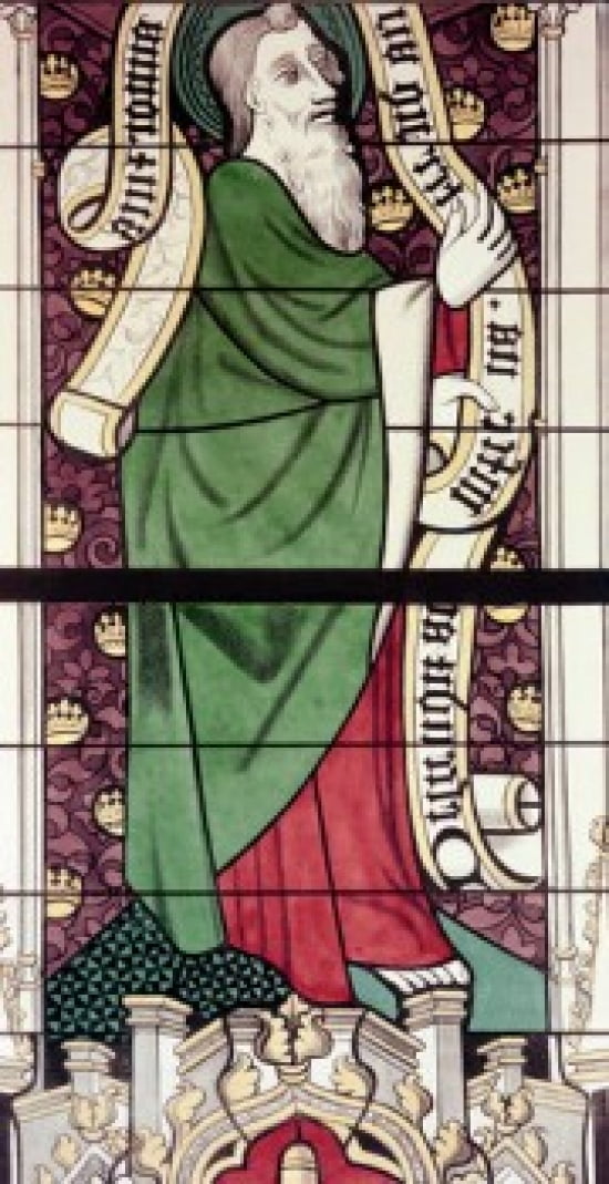 Apostle Thomas stained glass 13th century Canvas Art - (18 x 24)