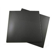Apostrophe Games Building Block Base Plates Compatible with All Major Brands 10" x 10" Dark Gray Baseplates (2X Dark Gray)