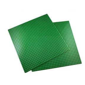 Apostrophe Games Classic Building Block Base Plates Compatible With All Major Brands (2X Green)