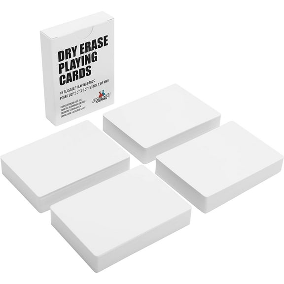 Apostrophe Games Dry Erase Blank Cards - 180 Poker Size Cards