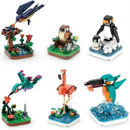 Apostrophe Games Majestic Birds Model Building Block Kit - 876 Pieces