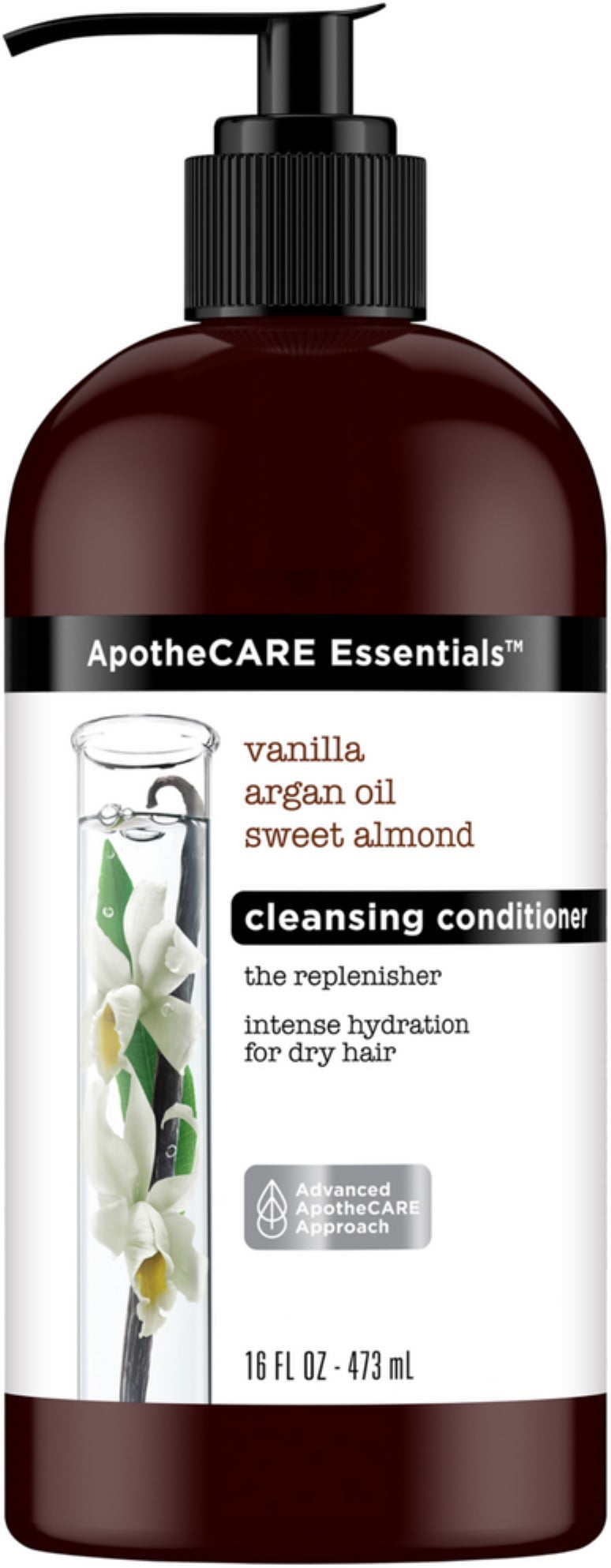 ApotheCARE Essentials The Replenisher Cleansing Conditioner Vanilla, Argan Oil, Sweet Almond 16 oz