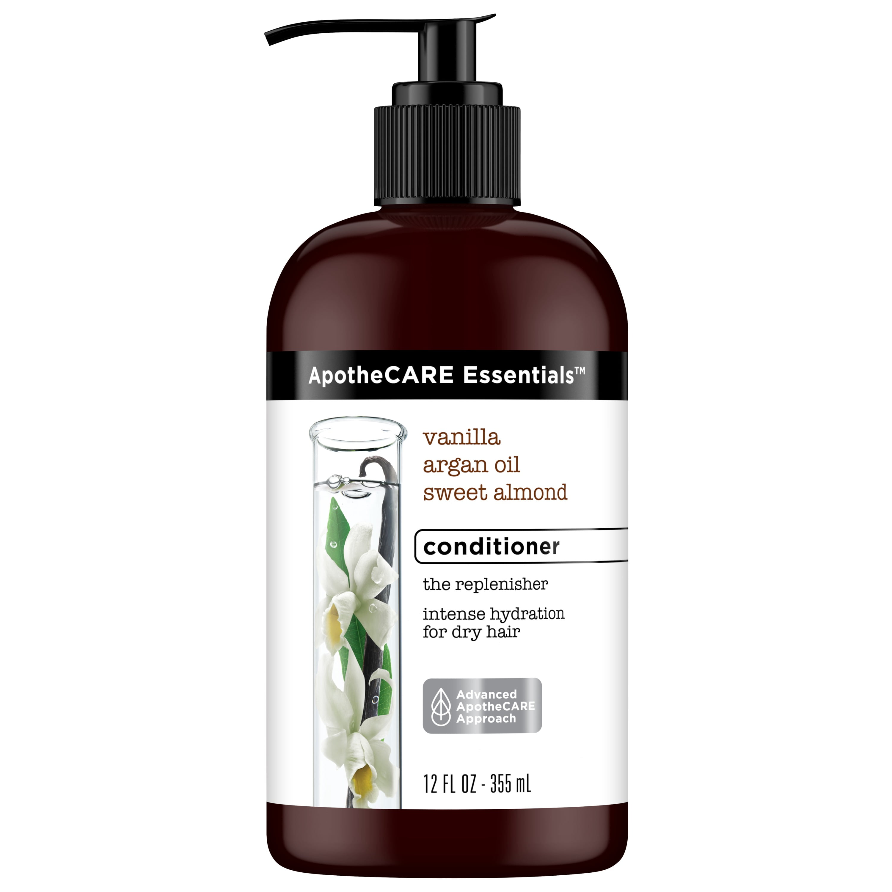 ApotheCARE Essentials The Replenisher Vanilla, Argan Oil, Sweet Almond Moisturizing Conditioner, 12 oz