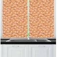 thumbnail image 1 of Apothecary Curtains 2 Panels Set, Vibrant Calendula Florets Blossom Autumn Seasonal Flourishing Blossom Pattern, Window Drapes for Living Room Bedroom, 55W X 39L Inches, Multicolor, by Ambesonne, 1 of 2