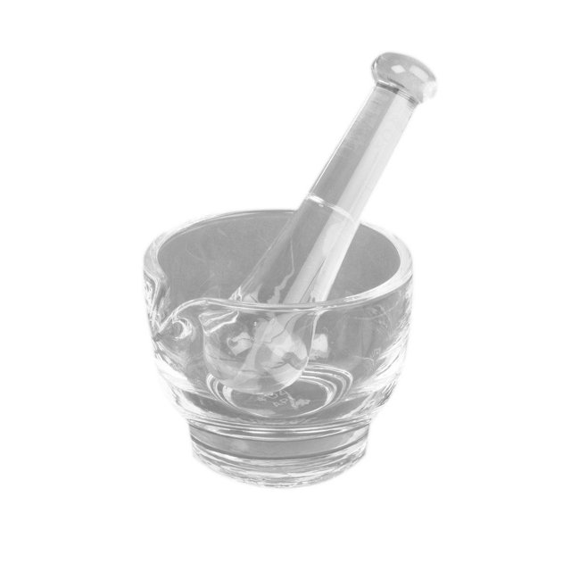 Apothecary Products Mortar and Pestle Bowl, Mixer and Grinder for Medicine, Glass (4 oz