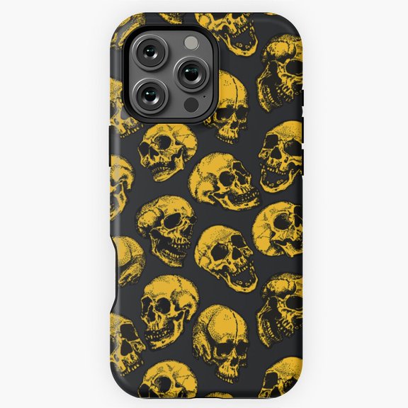 Apothecary Skeletons Yellow Witchy Phone Case for iPhone 16 15 14 13 12 11 Pro Max M5901230