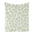 thumbnail image 1 of Apothecary Soft Flannel Fleece Throw Blanket, Retro Daisy Branches Romantic Spring Blossom Beauty Essence Flora, Cozy Plush for Indoor and Outdoor Use, 50" x 60", Reseda Green Yellow, by Ambesonne, 1 of 6