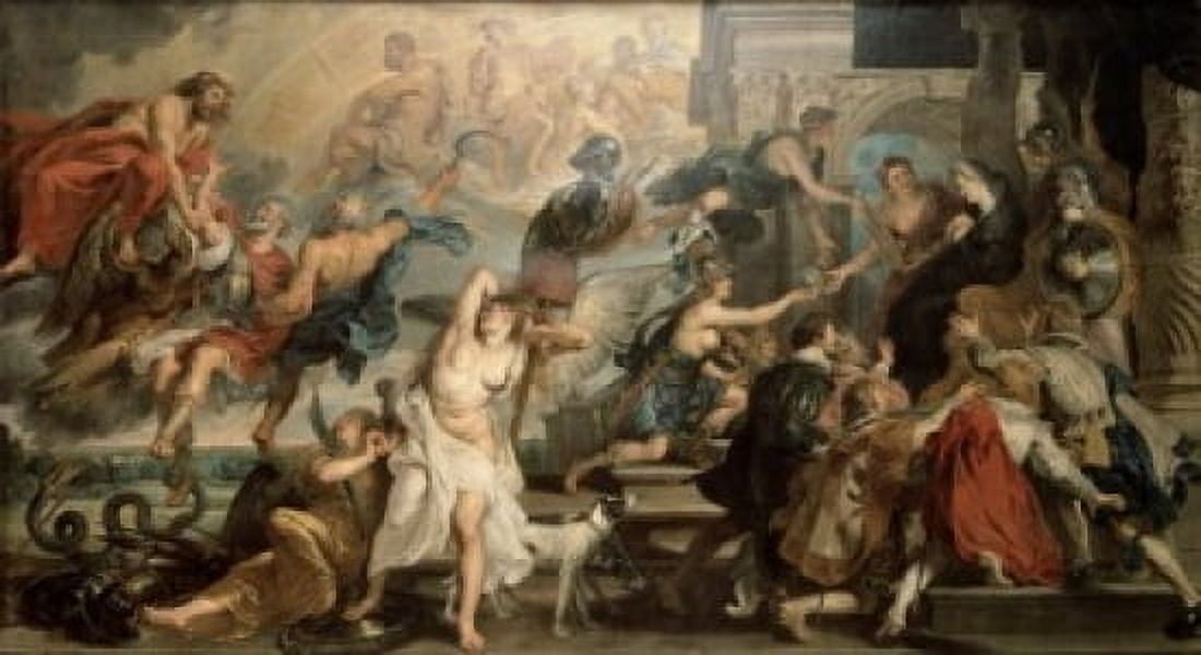 The Apotheosis of Henry IV and the Regency of Marie de Medici May 14 1610 1622 Peter Paul Rubens (1577-1640Flemish) Musee du Louvre Paris France Canvas Art - Marie de Medici (18 x 24)