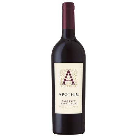 Apothic Cabernet Sauvignon Red Wine, 750ml Glass Bottle 13.5% ABV