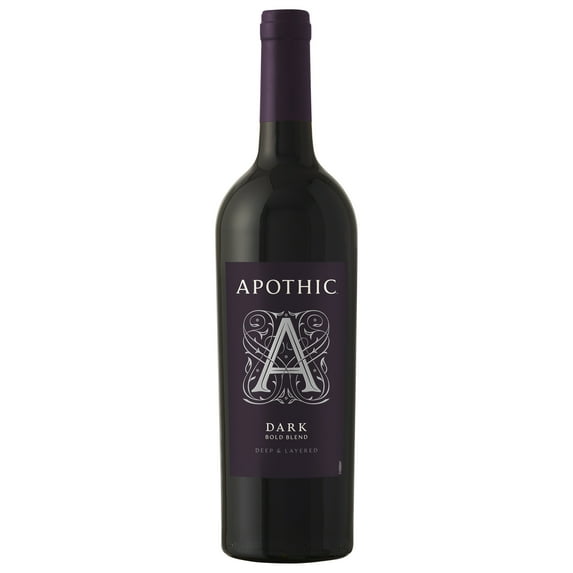Apothic Red Blend Dark California, 750 ml Glass Bottle, 14% ABV