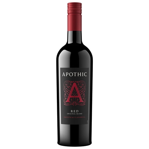 Apothic Red Blend Wine, California, 750ml Glass Bottle 13.5% ABV