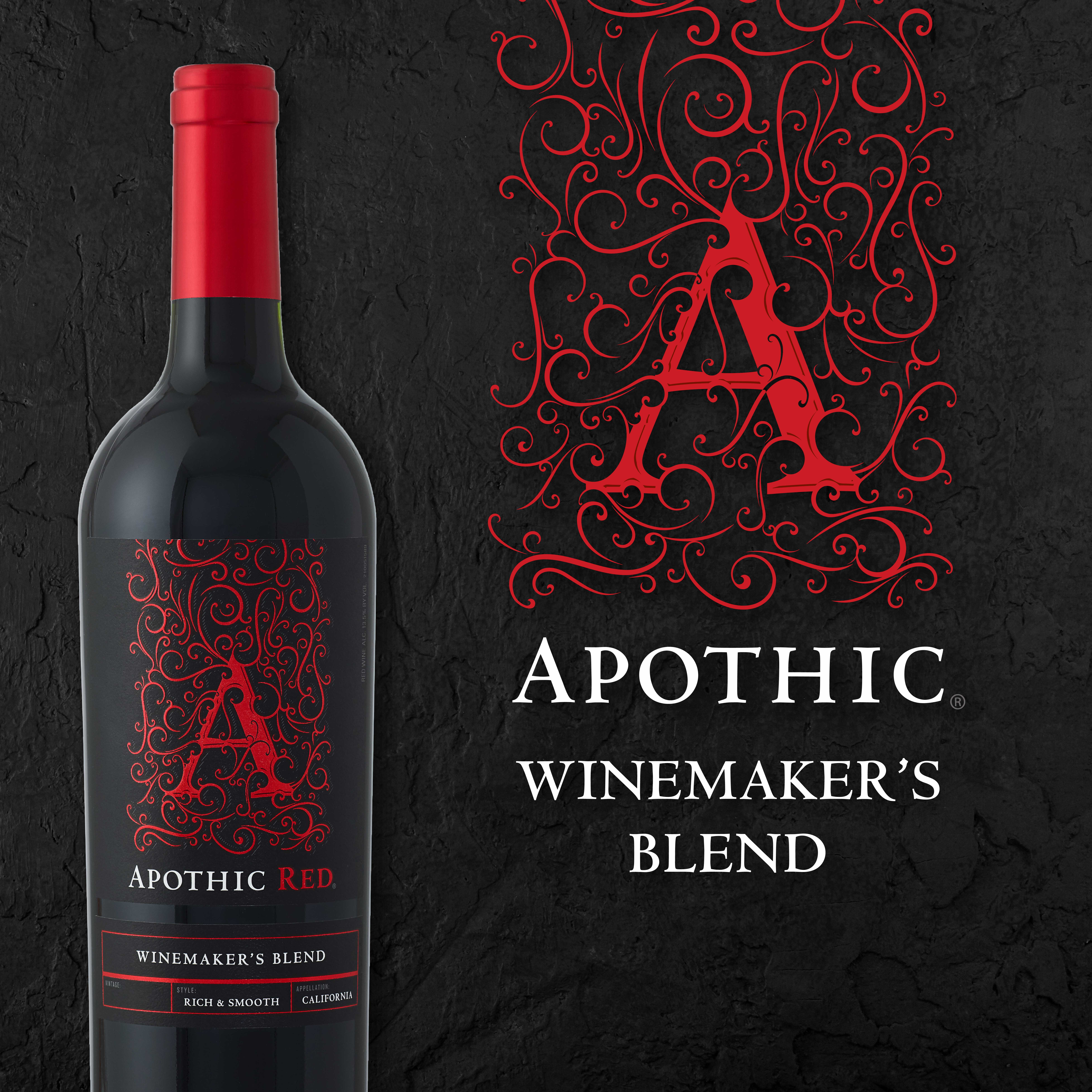 Apothic Red Blend Wine, California, 750ml Glass Bottle