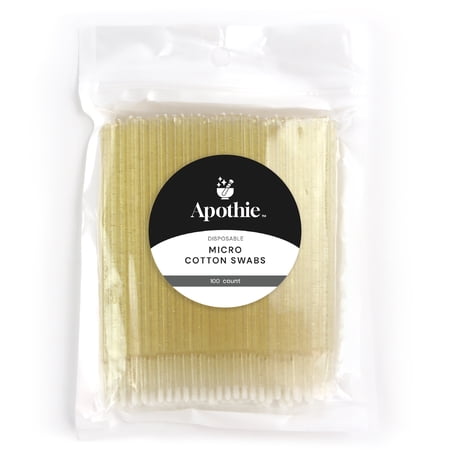 Apothie Disposable Micro Swabs Yellow Crystal (100 pieces per bag)