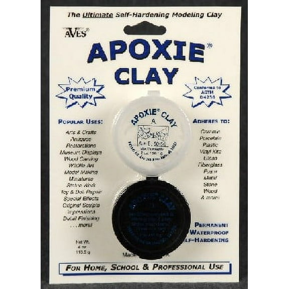 Apoxie Clay Native 2-Part Self-Hardening (Net wt. 4oz.)