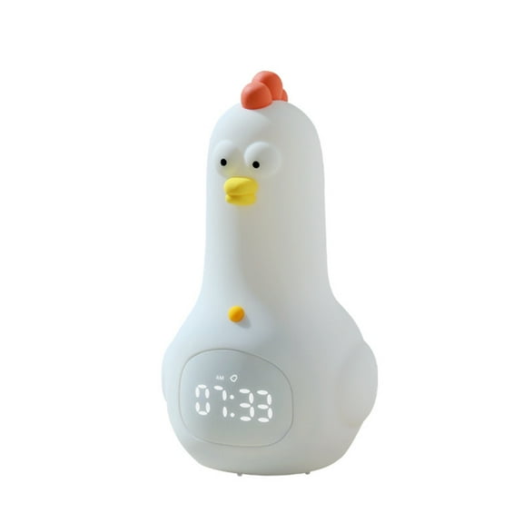 App-Controlled Alarm Clock Lamp for Toddlers: Sleep Training Night Light,Rechargeable, Portable, OK to Wake for Kids Cute Kung Fu Chicken