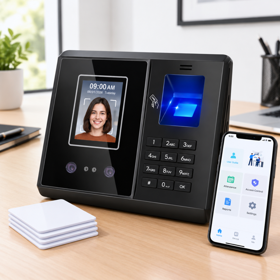 App-Controlled Time Clock for Small Business with No Monthly Fee, Multi-Employee Attendance Tracking