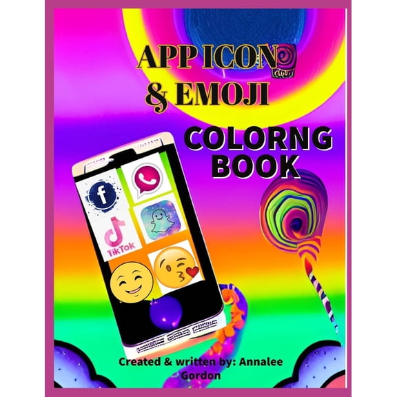 App Icon & Emoji Coloring Book (Paperback)