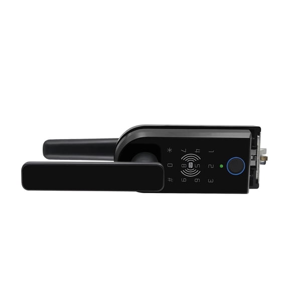 App Phone Control Glass Door Electronic Smart Card Lock Biometric Fingerprint Lock Single Door High Partition Handle Lock