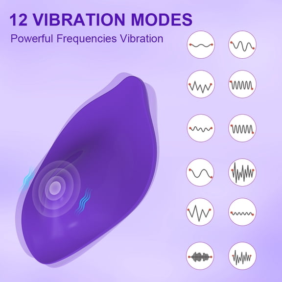 App Vibrators Wearable Clitoral 9 Modes Panties Vibrating Purple