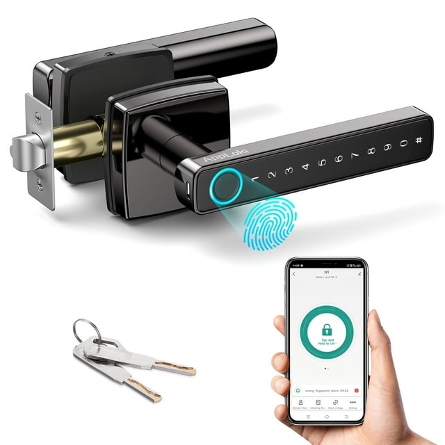 AppLoki Smart Fingerprint Door Lock, Fingerprint + APP + Passcode