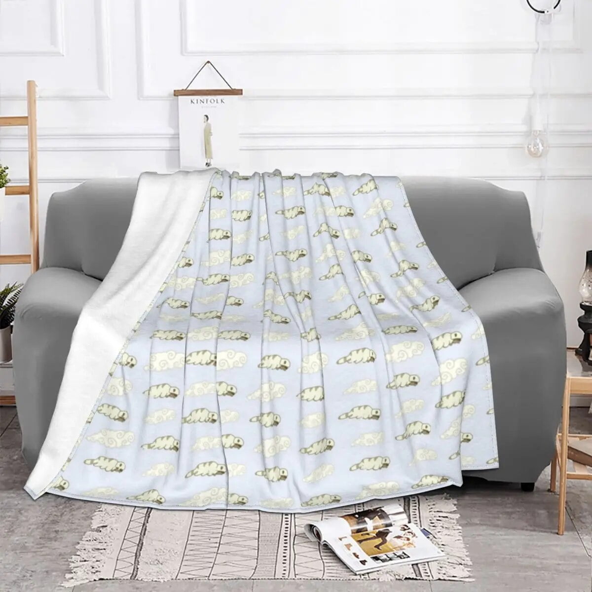 Appa And AppaShaped Clouds Avatar The Last Airbender Anime Blankets