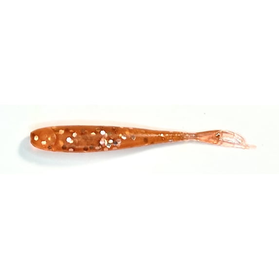 Appalachian Baits Split Tail Mountin Minnerz Hornyhead 2" Soft-Sinking Fishing Bait Minnows, Scented, 15 count
