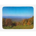 thumbnail image 1 of Appalachian Bath Mat, Aerial Panoramic Photo of Autumn Seasonal Virginia Mountains and Open Sky, Plush Bathroom Decor Mat with Non Slip Backing, 29.5" X 17.5", Multicolor, by Ambesonne, 1 of 2
